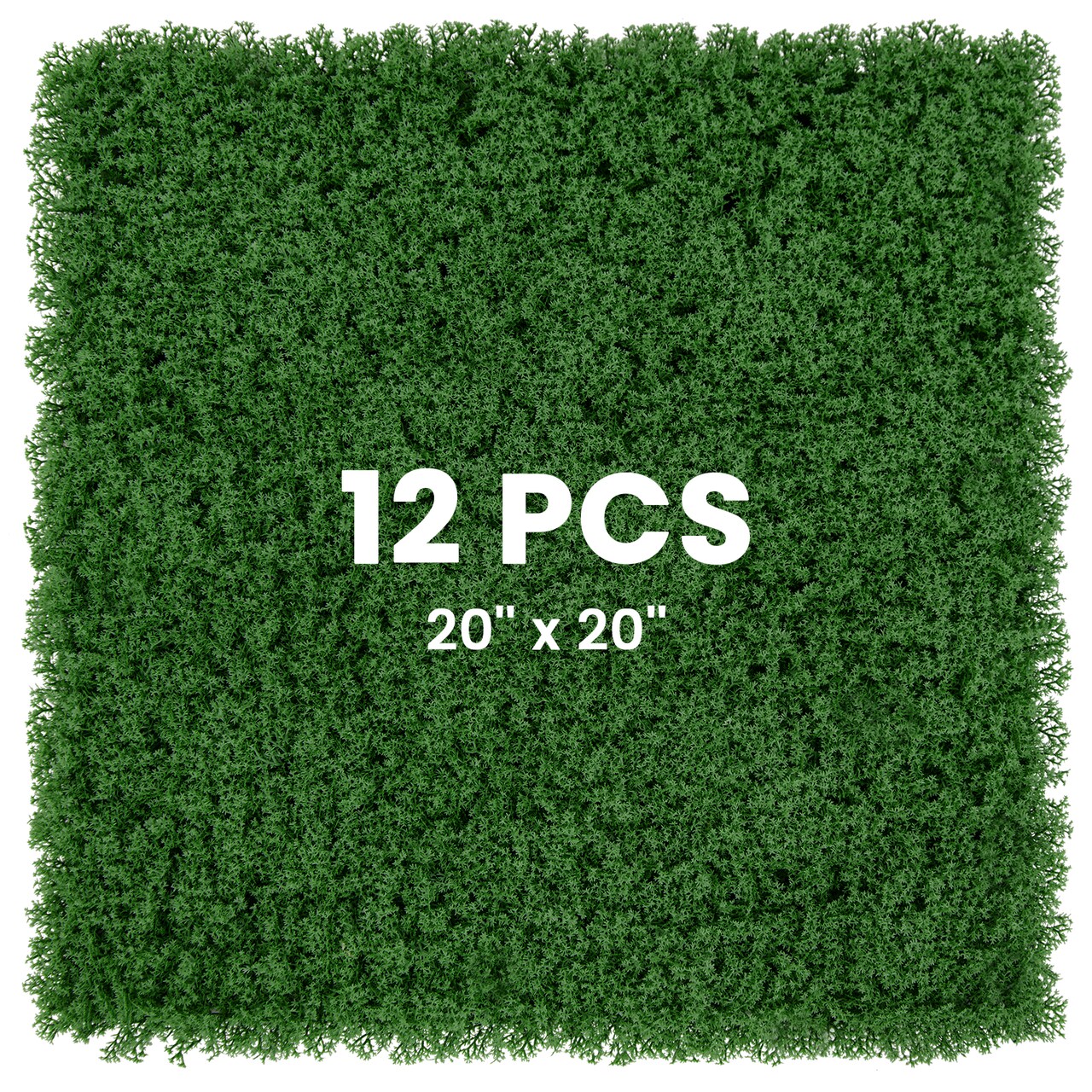 12 Pieces Artificial Hedge Wall Panels 20 x 20 for Garden Yard Balcony